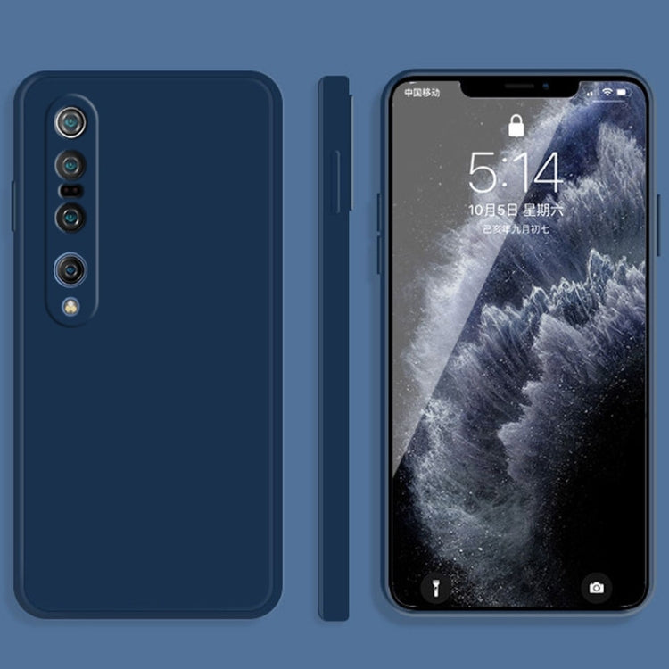 Custodia silicone liquido copertura totale per Xiaomi Mi 10 Pro 5