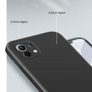 Custodia protettiva a copertura totale antigoccia in silicone liquido imitazione tinta unita, For Xiaomi Mi 11, For Xiaomi CC9, For Xiaomi Poco M3