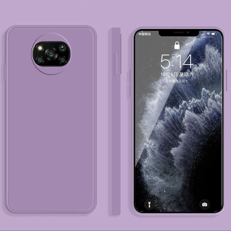 Custodia silicone liquido per Xiaomi Poco X3 NFC e Poco X3 Pro