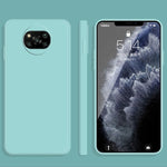 Custodia silicone liquido per Xiaomi Poco X3 NFC e Poco X3 Pro