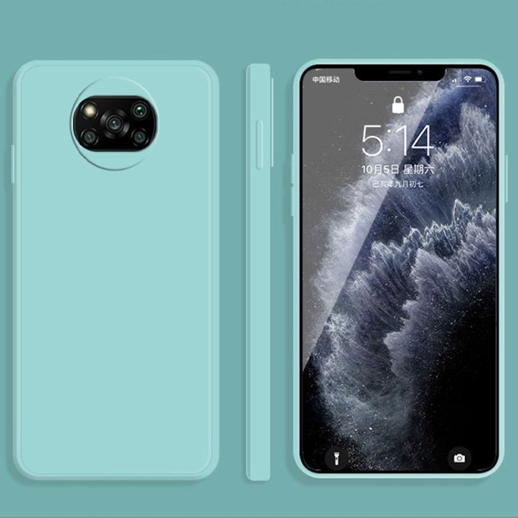 Custodia silicone liquido per Xiaomi Poco X3 NFC e Poco X3 Pro