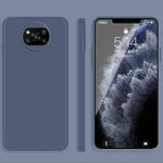 Custodia silicone liquido per Xiaomi Poco X3 NFC e Poco X3 Pro