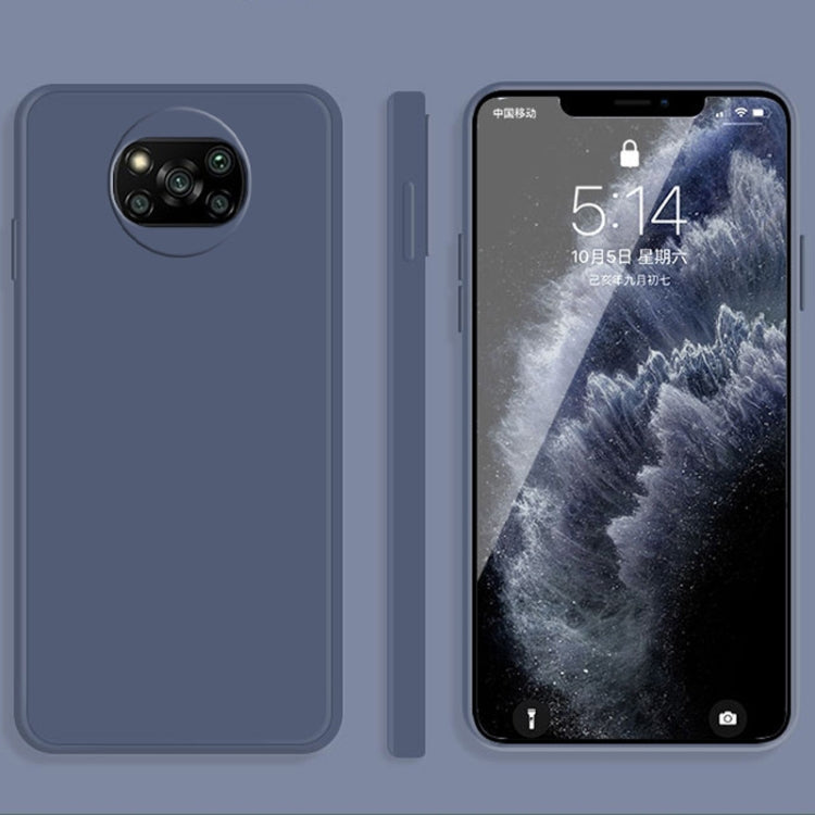 Custodia silicone liquido per Xiaomi Poco X3 NFC e Poco X3 Pro