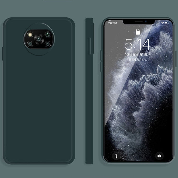 Custodia silicone liquido per Xiaomi Poco X3 NFC e Poco X3 Pro
