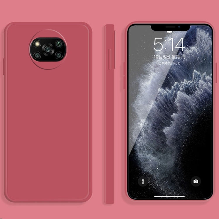 Custodia silicone liquido per Xiaomi Poco X3 NFC e Poco X3 Pro