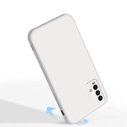 Custodia protettiva a copertura totale antigoccia in silicone liquido imitazione tinta unita, For Xiaomi Redmi Note 9 4G
