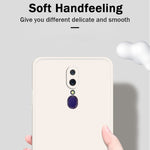Custodia protettiva a copertura totale antigoccia in silicone liquido imitazione tinta unita, For OPPO A9 / A9X / F11, For OPPO A92s