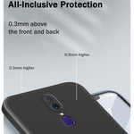 Custodia protettiva a copertura totale antigoccia in silicone liquido imitazione tinta unita, For OPPO A9 / A9X / F11, For OPPO A92s