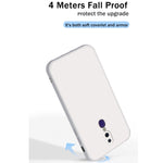 Custodia protettiva a copertura totale antigoccia in silicone liquido imitazione tinta unita, For OPPO A9 / A9X / F11, For OPPO A92s