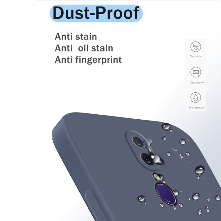 Custodia protettiva a copertura totale antigoccia in silicone liquido imitazione tinta unita, For OPPO A9 / A9X / F11, For OPPO A92s