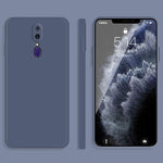 Custodia protettiva a copertura totale antigoccia in silicone liquido imitazione tinta unita, For OPPO A9 / A9X / F11, For OPPO A92s