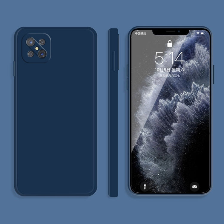 Custodia protettiva a copertura totale antigoccia in silicone liquido imitazione tinta unita, For OPPO A9 / A9X / F11, For OPPO A92s
