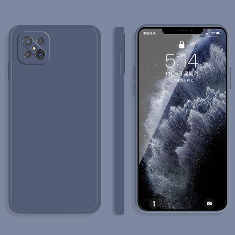 Custodia protettiva a copertura totale antigoccia in silicone liquido imitazione tinta unita, For OPPO A9 / A9X / F11, For OPPO A92s
