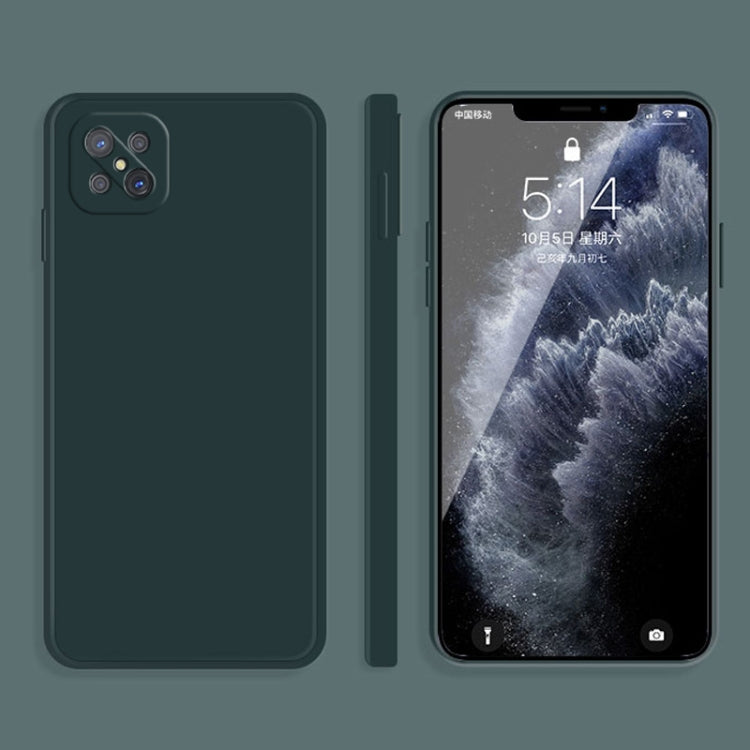 Custodia protettiva a copertura totale antigoccia in silicone liquido imitazione tinta unita, For OPPO A9 / A9X / F11, For OPPO A92s