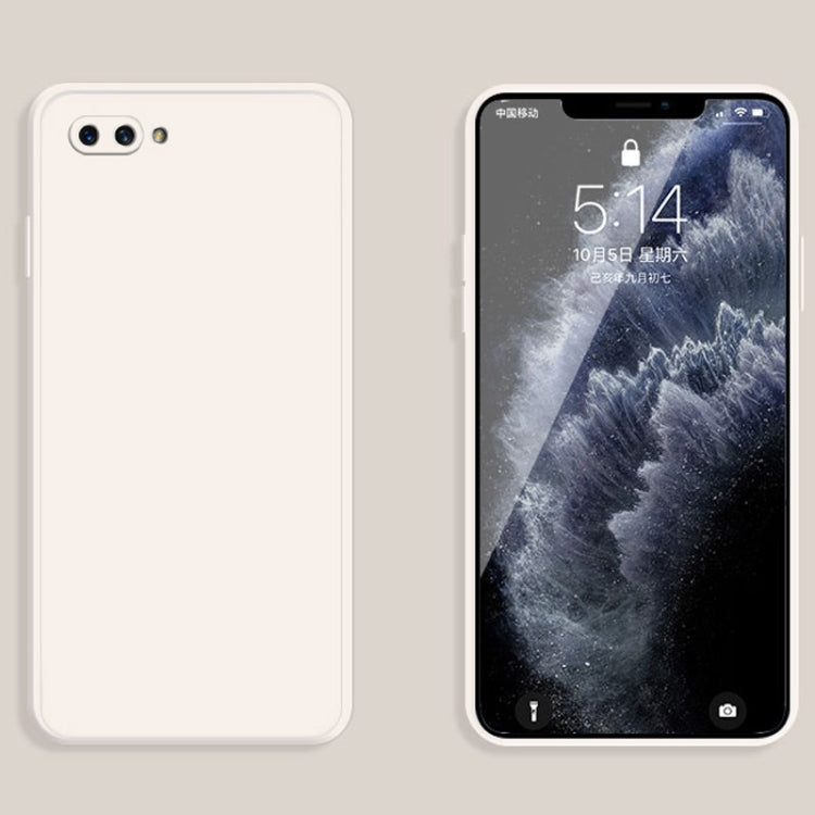 Custodia protettiva a copertura totale antigoccia in silicone liquido imitazione tinta unita, For OPPO A5 / A3s, For OPPO Find X3