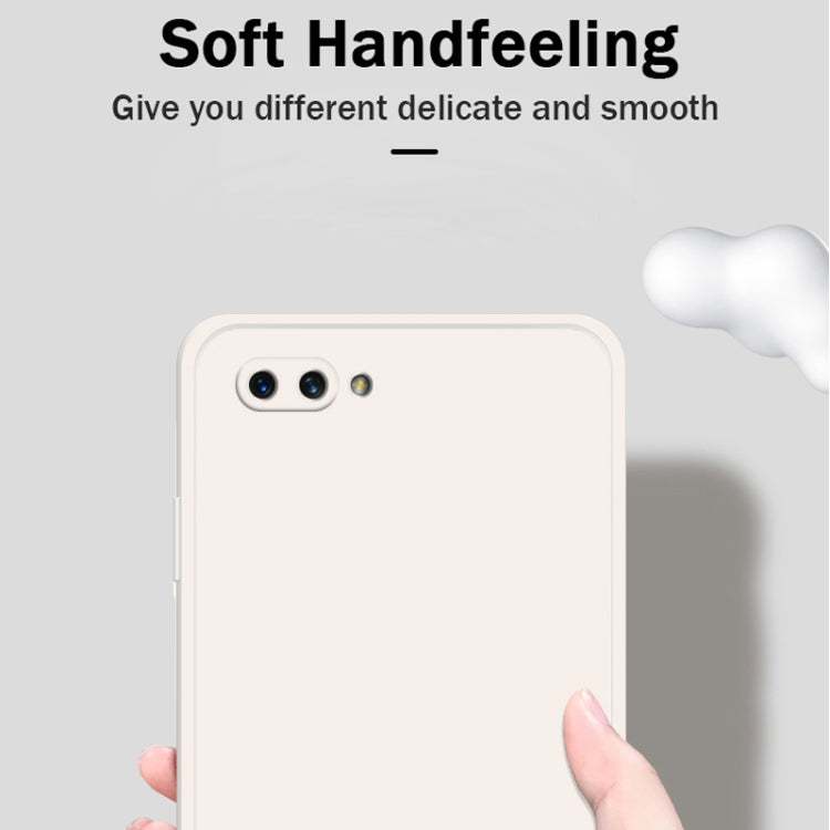 Custodia protettiva a copertura totale antigoccia in silicone liquido imitazione tinta unita, For OPPO A5 / A3s, For OPPO Find X3