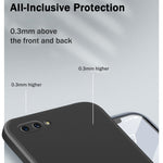 Custodia protettiva a copertura totale antigoccia in silicone liquido imitazione tinta unita, For OPPO A5 / A3s, For OPPO Find X3