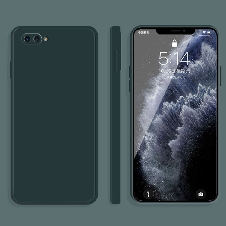 Custodia protettiva a copertura totale antigoccia in silicone liquido imitazione tinta unita, For OPPO A5 / A3s, For OPPO Find X3