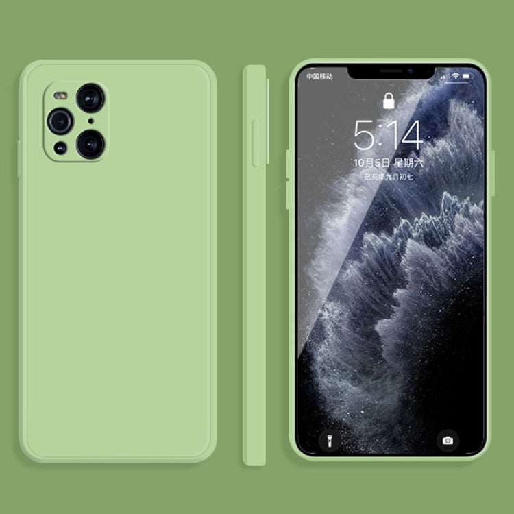 Custodia protettiva a copertura totale antigoccia in silicone liquido imitazione tinta unita, For OPPO A5 / A3s, For OPPO Find X3
