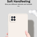Custodia protettiva a copertura totale antigoccia in silicone liquido imitazione tinta unita, For OPPO A72, For OPPO Reno4 SE