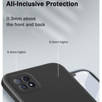 Custodia protettiva a copertura totale antigoccia in silicone liquido imitazione tinta unita, For OPPO A72, For OPPO Reno4 SE