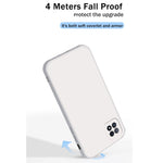 Custodia protettiva a copertura totale antigoccia in silicone liquido imitazione tinta unita, For OPPO A72, For OPPO Reno4 SE