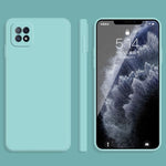 Custodia protettiva a copertura totale antigoccia in silicone liquido imitazione tinta unita, For OPPO A72, For OPPO Reno4 SE
