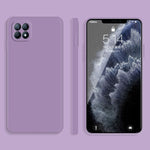 Custodia protettiva a copertura totale antigoccia in silicone liquido imitazione tinta unita, For OPPO A72, For OPPO Reno4 SE