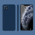 Custodia protettiva a copertura totale antigoccia in silicone liquido imitazione tinta unita, For OPPO A72, For OPPO Reno4 SE