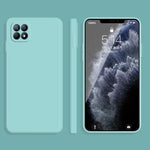 Custodia protettiva a copertura totale antigoccia in silicone liquido imitazione tinta unita, For OPPO A72, For OPPO Reno4 SE