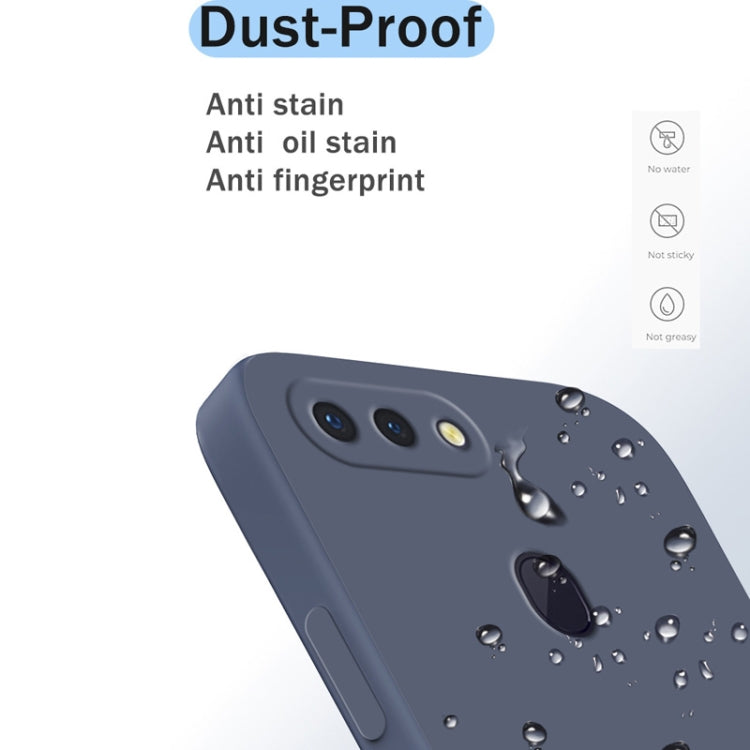 Custodia protettiva a copertura totale antigoccia in silicone liquido imitazione tinta unita, For OPPO R15, For OPPO Reno3
