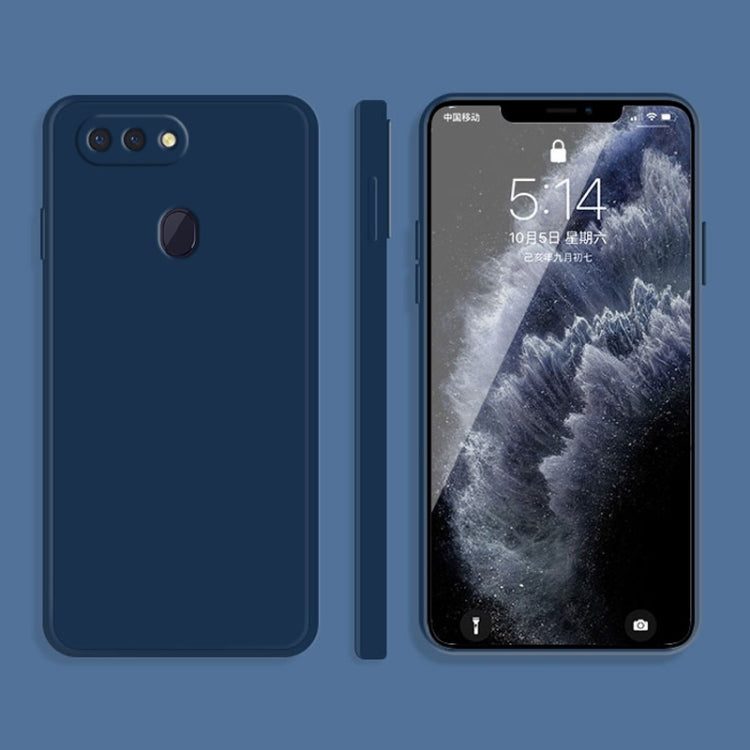 Custodia protettiva a copertura totale antigoccia in silicone liquido imitazione tinta unita, For OPPO R15, For OPPO Reno3