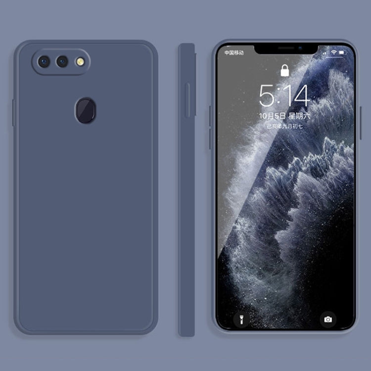 Custodia protettiva a copertura totale antigoccia in silicone liquido imitazione tinta unita, For OPPO R15, For OPPO Reno3