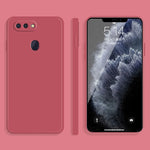 Custodia protettiva a copertura totale antigoccia in silicone liquido imitazione tinta unita, For OPPO R15, For OPPO Reno3