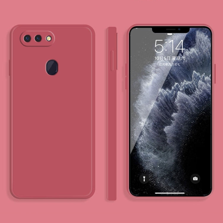 Custodia protettiva a copertura totale antigoccia in silicone liquido imitazione tinta unita, For OPPO R15, For OPPO Reno3