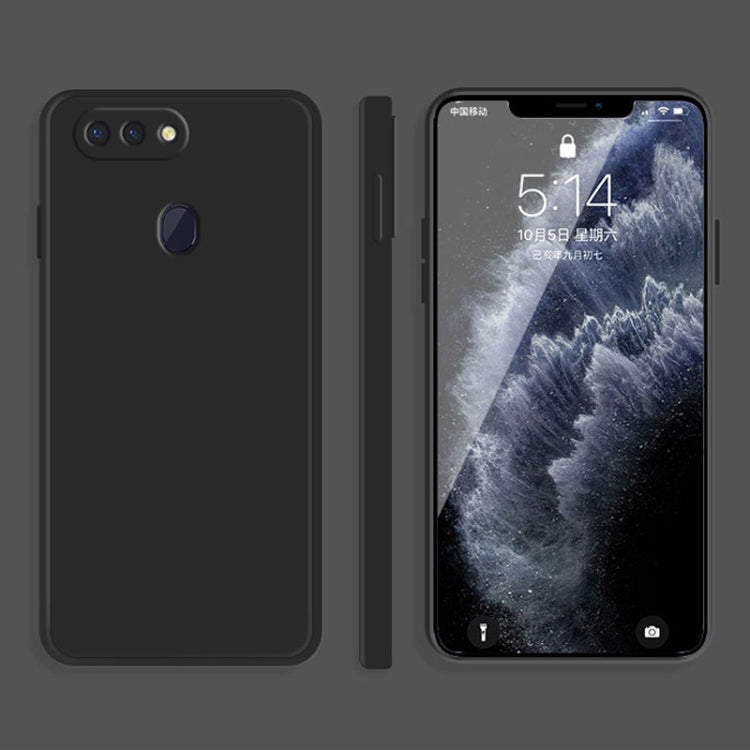 Custodia protettiva a copertura totale antigoccia in silicone liquido imitazione tinta unita, For OPPO R15, For OPPO Reno3