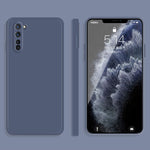 Custodia protettiva a copertura totale antigoccia in silicone liquido imitazione tinta unita, For OPPO R15, For OPPO Reno3