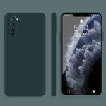 Custodia protettiva a copertura totale antigoccia in silicone liquido imitazione tinta unita, For OPPO R15, For OPPO Reno3