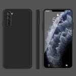 Custodia protettiva a copertura totale antigoccia in silicone liquido imitazione tinta unita, For OPPO R15, For OPPO Reno3