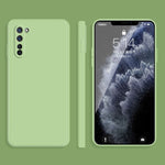 Custodia protettiva a copertura totale antigoccia in silicone liquido imitazione tinta unita, For OPPO R15, For OPPO Reno3