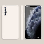 Custodia protettiva a copertura totale antigoccia in silicone liquido imitazione tinta unita, For OPPO Reno3 Pro, For OPPO Reno4 Pro