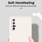 Custodia protettiva a copertura totale antigoccia in silicone liquido imitazione tinta unita, For OPPO Reno3 Pro, For OPPO Reno4 Pro