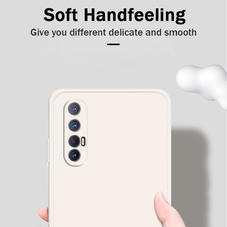 Custodia protettiva a copertura totale antigoccia in silicone liquido imitazione tinta unita, For OPPO Reno3 Pro, For OPPO Reno4 Pro