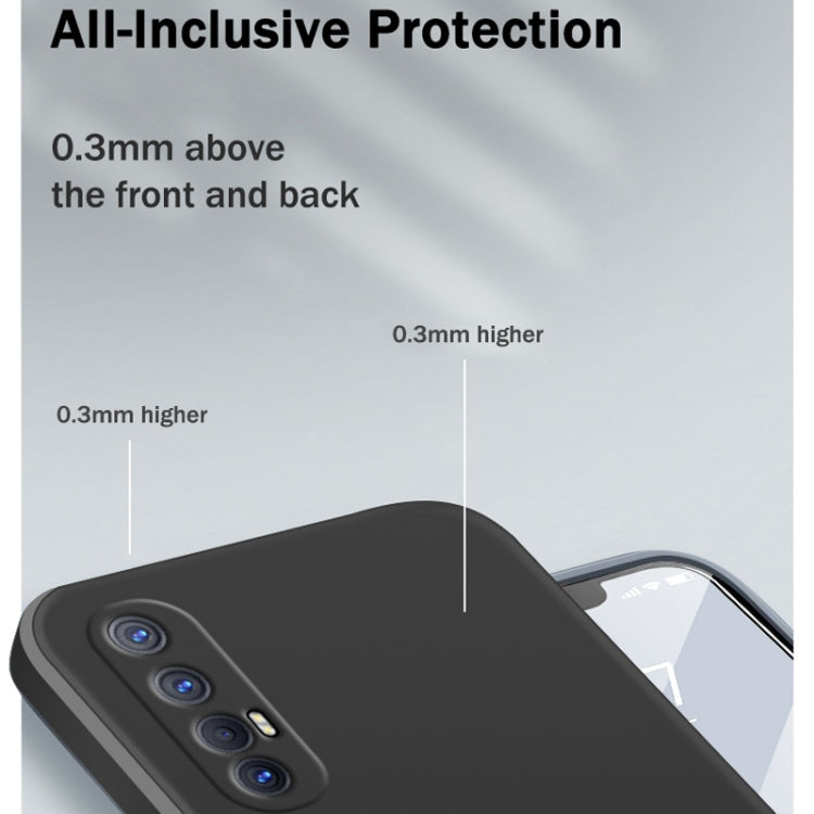 Custodia protettiva a copertura totale antigoccia in silicone liquido imitazione tinta unita, For OPPO Reno3 Pro, For OPPO Reno4 Pro
