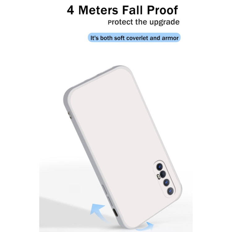 Custodia protettiva a copertura totale antigoccia in silicone liquido imitazione tinta unita, For OPPO Reno3 Pro, For OPPO Reno4 Pro