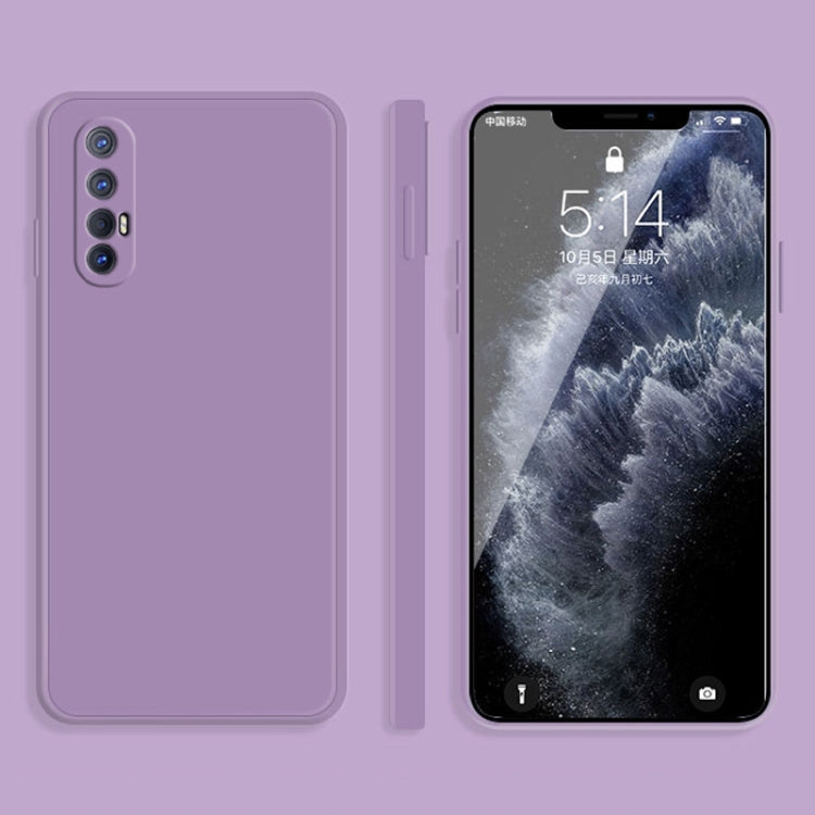 Custodia protettiva a copertura totale antigoccia in silicone liquido imitazione tinta unita, For OPPO Reno3 Pro, For OPPO Reno4 Pro