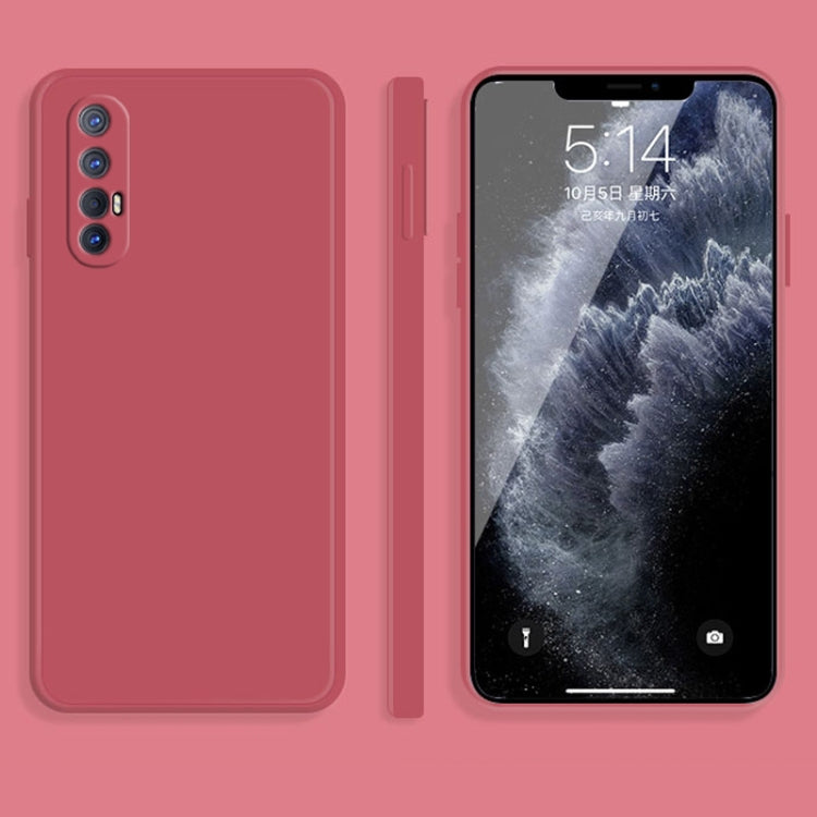Custodia protettiva a copertura totale antigoccia in silicone liquido imitazione tinta unita, For OPPO Reno3 Pro, For OPPO Reno4 Pro