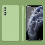 Custodia protettiva a copertura totale antigoccia in silicone liquido imitazione tinta unita, For OPPO Reno3 Pro, For OPPO Reno4 Pro