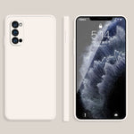 Custodia protettiva a copertura totale antigoccia in silicone liquido imitazione tinta unita, For OPPO Reno3 Pro, For OPPO Reno4 Pro