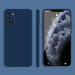 Custodia protettiva a copertura totale antigoccia in silicone liquido imitazione tinta unita, For OPPO Reno3 Pro, For OPPO Reno4 Pro